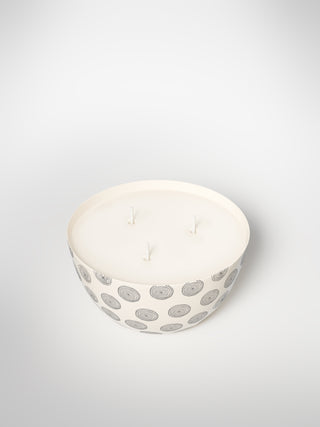 Centerpiece Candle - Circle Small-Saints-Pères Paris- Ceramic Plates, Platters, Bowls, Coffee Cups. Animal Designs, Zebra, Flamingo, Elephant. Graphic Designs and more.