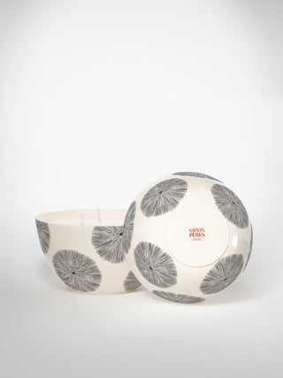 Centerpiece Candle - Porcupine Medium-Saints-Pères Paris- Ceramic Plates, Platters, Bowls, Coffee Cups. Animal Designs, Zebra, Flamingo, Elephant. Graphic Designs and more.