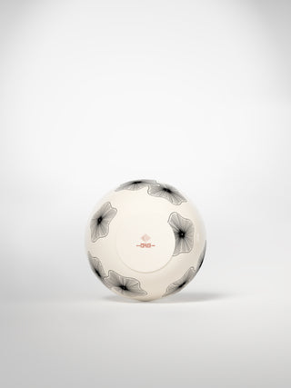 Noodle Bowl Coral Flowers-Saints-Pères Paris- Ceramic Plates, Platters, Bowls, Coffee Cups. Animal Designs, Zebra, Flamingo, Elephant. Graphic Designs and more.