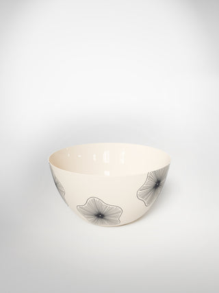 Noodle Bowl Coral Flowers-Saints-Pères Paris- Ceramic Plates, Platters, Bowls, Coffee Cups. Animal Designs, Zebra, Flamingo, Elephant. Graphic Designs and more.