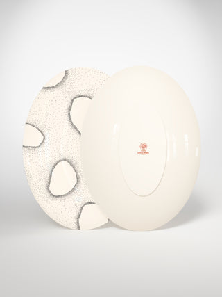 Oval Serving Platter Archipel-Saints-Pères Paris- Ceramic Plates, Platters, Bowls, Coffee Cups. Animal Designs, Zebra, Flamingo, Elephant. Graphic Designs and more.