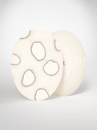 Oval Serving Platter Archipel-Saints-Pères Paris- Ceramic Plates, Platters, Bowls, Coffee Cups. Animal Designs, Zebra, Flamingo, Elephant. Graphic Designs and more.