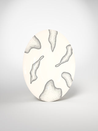 Oval Serving Platter Lechen-Saints-Pères Paris- Ceramic Plates, Platters, Bowls, Coffee Cups. Animal Designs, Zebra, Flamingo, Elephant. Graphic Designs and more.