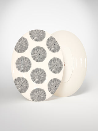 Oval Serving Platter Porcupine Medium-Saints-Pères Paris- Ceramic Plates, Platters, Bowls, Coffee Cups. Animal Designs, Zebra, Flamingo, Elephant. Graphic Designs and more.