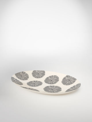 Oval Serving Platter Porcupine Medium-Saints-Pères Paris- Ceramic Plates, Platters, Bowls, Coffee Cups. Animal Designs, Zebra, Flamingo, Elephant. Graphic Designs and more.