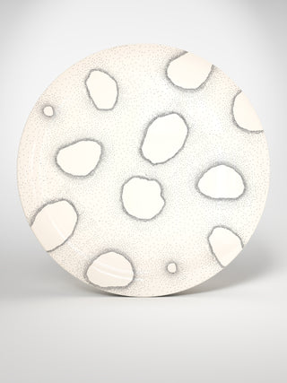 Round Serving Platter Archipel-Saints-Pères Paris- Ceramic Plates, Platters, Bowls, Coffee Cups. Animal Designs, Zebra, Flamingo, Elephant. Graphic Designs and more.