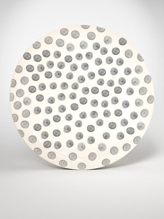 Round Serving Platter Circle Small-Saints-Pères Paris- Ceramic Plates, Platters, Bowls, Coffee Cups. Animal Designs, Zebra, Flamingo, Elephant. Graphic Designs and more.