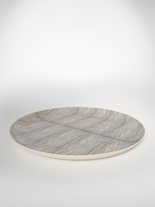 Round Serving Platter Coral Fishbone-Saints-Pères Paris- Ceramic Plates, Platters, Bowls, Coffee Cups. Animal Designs, Zebra, Flamingo, Elephant. Graphic Designs and more.