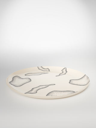 Round Serving Platter Lechen-Saints-Pères Paris- Ceramic Plates, Platters, Bowls, Coffee Cups. Animal Designs, Zebra, Flamingo, Elephant. Graphic Designs and more.