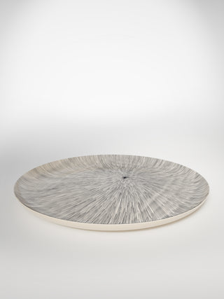 Round Serving Platter Porcupine Large-Saints-Pères Paris- Ceramic Plates, Platters, Bowls, Coffee Cups. Animal Designs, Zebra, Flamingo, Elephant. Graphic Designs and more.