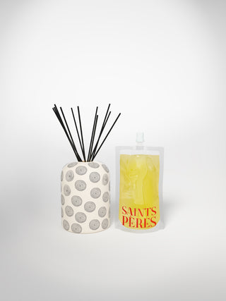 Diffuser Regular Circle Small-Saints-Pères Paris- Ceramic Plates, Platters, Bowls, Coffee Cups. Animal Designs, Zebra, Flamingo, Elephant. Graphic Designs and more.