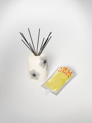 Diffuser Regular Coral Flowers-Saints-Pères Paris- Ceramic Plates, Platters, Bowls, Coffee Cups. Animal Designs, Zebra, Flamingo, Elephant. Graphic Designs and more.