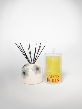 Diffuser Chunky Coral Flowers-Saints-Pères Paris- Ceramic Plates, Platters, Bowls, Coffee Cups. Animal Designs, Zebra, Flamingo, Elephant. Graphic Designs and more.