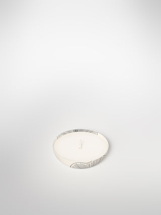 Mini Candle - Coral Flowers-Saints-Pères Paris- Ceramic Plates, Platters, Bowls, Coffee Cups. Animal Designs, Zebra, Flamingo, Elephant. Graphic Designs and more.