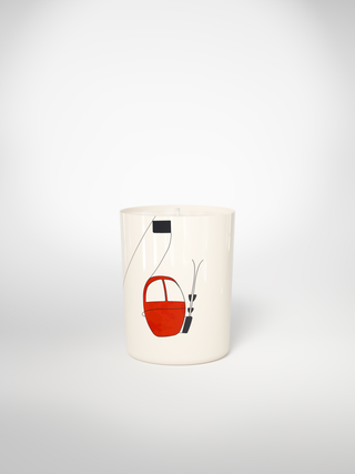 Signature Candle - Skilift Red-Saints-Pères Paris- Ceramic Plates, Platters, Bowls, Coffee Cups. Animal Designs, Zebra, Flamingo, Elephant. Graphic Designs and more.