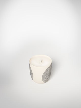 Small Candle - Circles Medium-Saints-Pères Paris- Ceramic Plates, Platters, Bowls, Coffee Cups. Animal Designs, Zebra, Flamingo, Elephant. Graphic Designs and more.