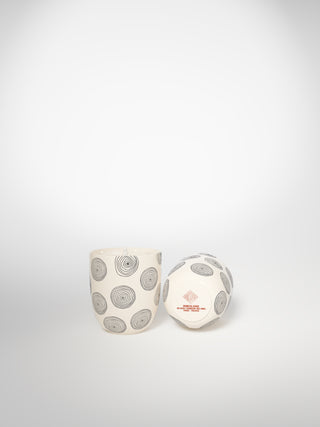 Small Candle - Circles Small-Saints-Pères Paris- Ceramic Plates, Platters, Bowls, Coffee Cups. Animal Designs, Zebra, Flamingo, Elephant. Graphic Designs and more.