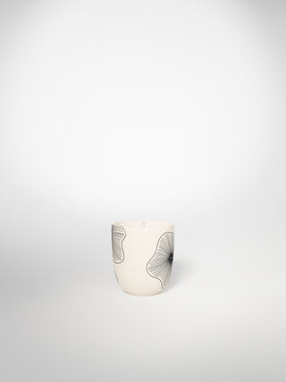 Small Candle - Coral Flowers-Saints-Pères Paris- Ceramic Plates, Platters, Bowls, Coffee Cups. Animal Designs, Zebra, Flamingo, Elephant. Graphic Designs and more.