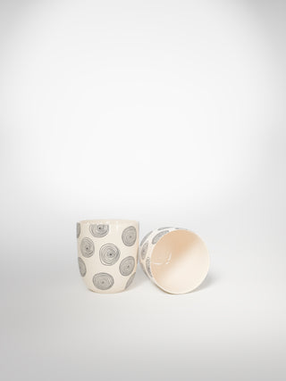 Espresso Cup Circle Small-Saints-Pères Paris- Ceramic Plates, Platters, Bowls, Coffee Cups. Animal Designs, Zebra, Flamingo, Elephant. Graphic Designs and more.