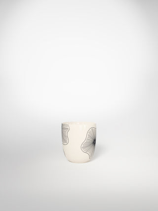 Espresso Cup Coral Flowers-Saints-Pères Paris- Ceramic Plates, Platters, Bowls, Coffee Cups. Animal Designs, Zebra, Flamingo, Elephant. Graphic Designs and more.