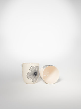 Espresso Cup Coral Flowers-Saints-Pères Paris- Ceramic Plates, Platters, Bowls, Coffee Cups. Animal Designs, Zebra, Flamingo, Elephant. Graphic Designs and more.