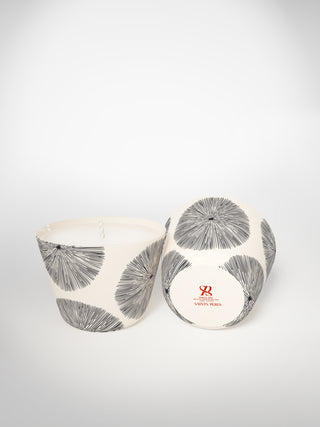 Classic Candle - Porcupine Medium-Saints-Pères Paris- Ceramic Plates, Platters, Bowls, Coffee Cups. Animal Designs, Zebra, Flamingo, Elephant. Graphic Designs and more.