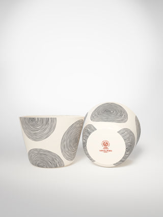 Tea Cup Circle Medium-Saints-Pères Paris- Ceramic Plates, Platters, Bowls, Coffee Cups. Animal Designs, Zebra, Flamingo, Elephant. Graphic Designs and more.