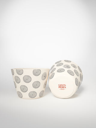 Tea Cup Circle Small-Saints-Pères Paris- Ceramic Plates, Platters, Bowls, Coffee Cups. Animal Designs, Zebra, Flamingo, Elephant. Graphic Designs and more.