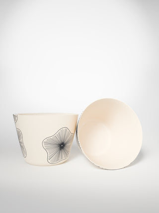 Tea Cup Coral Flowers-Saints-Pères Paris- Ceramic Plates, Platters, Bowls, Coffee Cups. Animal Designs, Zebra, Flamingo, Elephant. Graphic Designs and more.