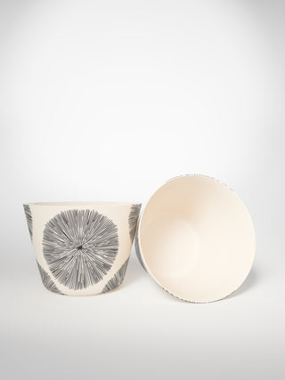 Tea Cup Porcupine Medium-Saints-Pères Paris- Ceramic Plates, Platters, Bowls, Coffee Cups. Animal Designs, Zebra, Flamingo, Elephant. Graphic Designs and more.