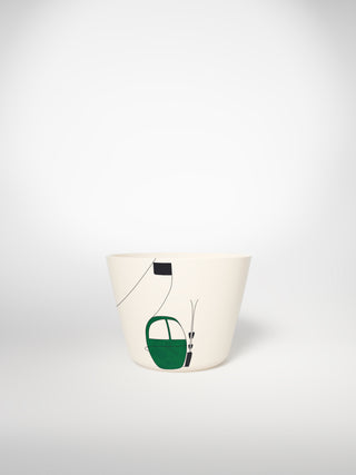 Tea Cup Skilift Green-Saints-Pères Paris- Ceramic Plates, Platters, Bowls, Coffee Cups. Animal Designs, Zebra, Flamingo, Elephant. Graphic Designs and more.