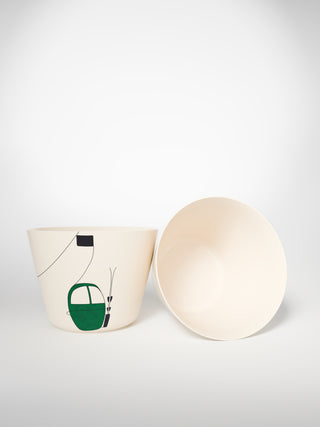 Tea Cup Skilift Green-Saints-Pères Paris- Ceramic Plates, Platters, Bowls, Coffee Cups. Animal Designs, Zebra, Flamingo, Elephant. Graphic Designs and more.