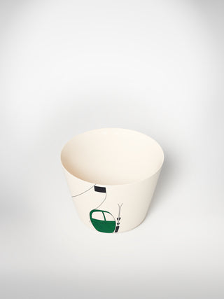 Tea Cup Skilift Green-Saints-Pères Paris- Ceramic Plates, Platters, Bowls, Coffee Cups. Animal Designs, Zebra, Flamingo, Elephant. Graphic Designs and more.