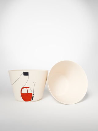 Tea Cup Skilift Red-Saints-Pères Paris- Ceramic Plates, Platters, Bowls, Coffee Cups. Animal Designs, Zebra, Flamingo, Elephant. Graphic Designs and more.