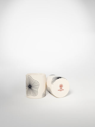 Litron Espresso Cup Coral Flowers-Saints-Pères Paris- Ceramic Plates, Platters, Bowls, Coffee Cups. Animal Designs, Zebra, Flamingo, Elephant. Graphic Designs and more.