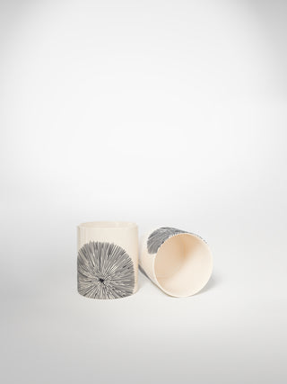 Litron Espresso Cup Porcupine Medium-Saints-Pères Paris- Ceramic Plates, Platters, Bowls, Coffee Cups. Animal Designs, Zebra, Flamingo, Elephant. Graphic Designs and more.