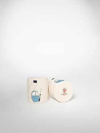 Litron Espresso Cup Skilift blue-Saints-Pères Paris- Ceramic Plates, Platters, Bowls, Coffee Cups. Animal Designs, Zebra, Flamingo, Elephant. Graphic Designs and more.