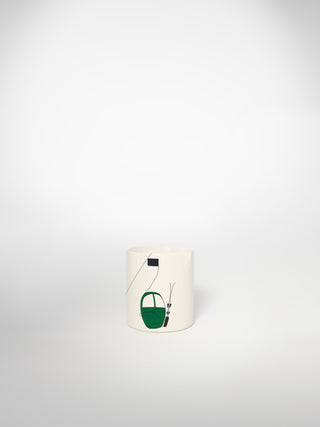 Litron Espresso Cup Skilift Green-Saints-Pères Paris- Ceramic Plates, Platters, Bowls, Coffee Cups. Animal Designs, Zebra, Flamingo, Elephant. Graphic Designs and more.