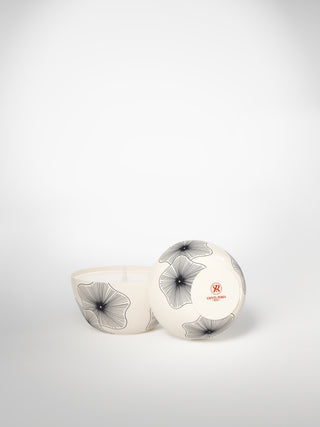 Halo Candle - Coral Flowers-Saints-Pères Paris- Ceramic Plates, Platters, Bowls, Coffee Cups. Animal Designs, Zebra, Flamingo, Elephant. Graphic Designs and more.