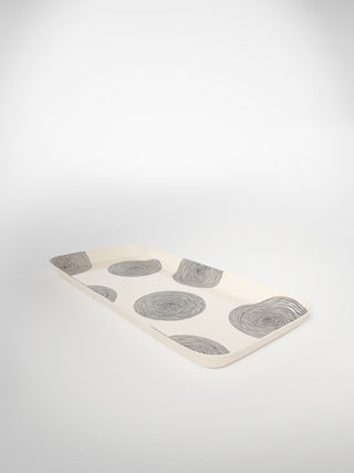 Cake Platter Circle Medium-Saints-Pères Paris- Ceramic Plates, Platters, Bowls, Coffee Cups. Animal Designs, Zebra, Flamingo, Elephant. Graphic Designs and more.