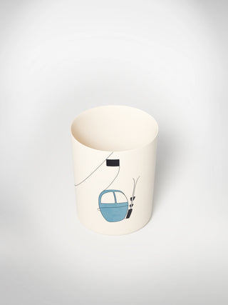 Mug Skilift Blue-Saints-Pères Paris- Ceramic Plates, Platters, Bowls, Coffee Cups. Animal Designs, Zebra, Flamingo, Elephant. Graphic Designs and more.