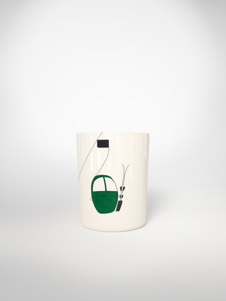 Mug Skilift Green-Saints-Pères Paris- Ceramic Plates, Platters, Bowls, Coffee Cups. Animal Designs, Zebra, Flamingo, Elephant. Graphic Designs and more.