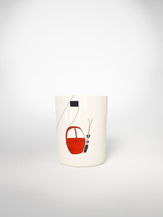 Mug Skilift Red-Saints-Pères Paris- Ceramic Plates, Platters, Bowls, Coffee Cups. Animal Designs, Zebra, Flamingo, Elephant. Graphic Designs and more.