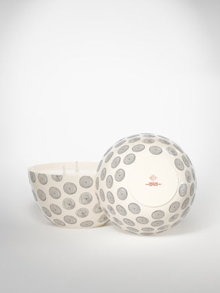 Centerpiece Candle - Circle Small-Saints-Pères Paris- Ceramic Plates, Platters, Bowls, Coffee Cups. Animal Designs, Zebra, Flamingo, Elephant. Graphic Designs and more.