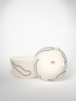 Centerpiece Candle - Lechen-Saints-Pères Paris- Ceramic Plates, Platters, Bowls, Coffee Cups. Animal Designs, Zebra, Flamingo, Elephant. Graphic Designs and more.