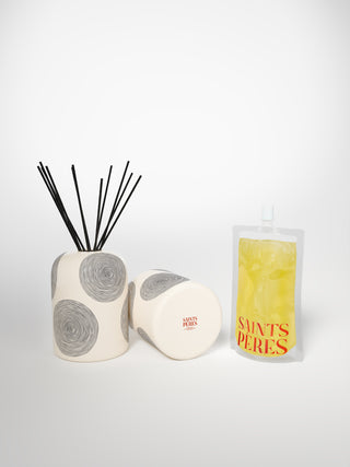 Diffuser Regular Circle Medium-Saints-Pères Paris- Ceramic Plates, Platters, Bowls, Coffee Cups. Animal Designs, Zebra, Flamingo, Elephant. Graphic Designs and more.