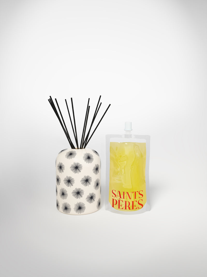 Diffuser Regular Porcupine Small-Saints-Pères Paris- Ceramic Plates, Platters, Bowls, Coffee Cups. Animal Designs, Zebra, Flamingo, Elephant. Graphic Designs and more.