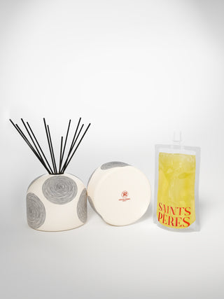 Diffuser Chunky Circle Medium-Saints-Pères Paris- Ceramic Plates, Platters, Bowls, Coffee Cups. Animal Designs, Zebra, Flamingo, Elephant. Graphic Designs and more.