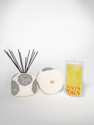 Diffuser Chunky Porcupine Medium-Saints-Pères Paris- Ceramic Plates, Platters, Bowls, Coffee Cups. Animal Designs, Zebra, Flamingo, Elephant. Graphic Designs and more.