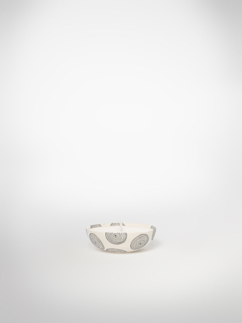 Mini Candle - Circle Small-Saints-Pères Paris- Ceramic Plates, Platters, Bowls, Coffee Cups. Animal Designs, Zebra, Flamingo, Elephant. Graphic Designs and more.